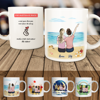 Mug Famille personnalisée cartoon